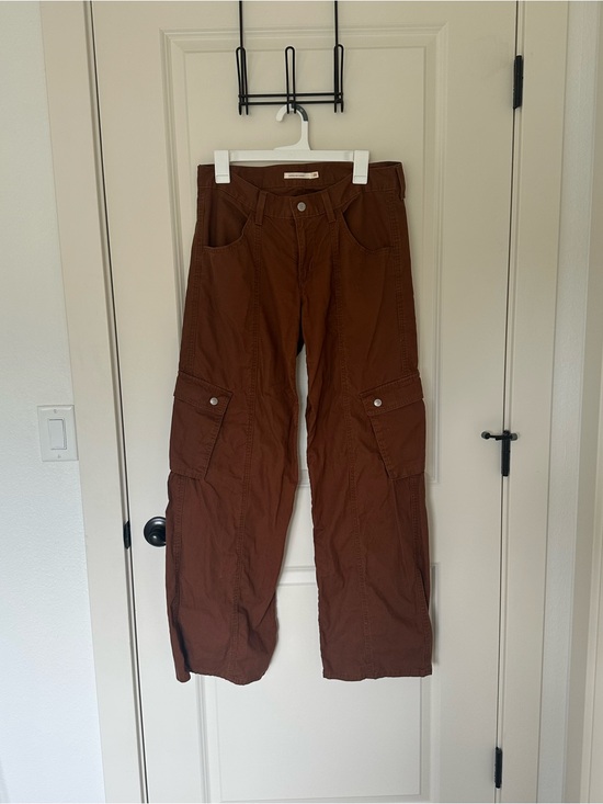 Levi's Pants - Levi’s superlow cargo pants - brown/rustic red